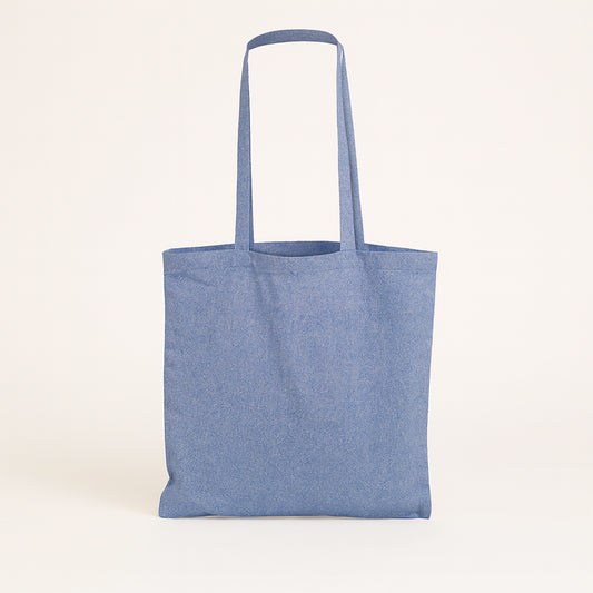 Cotton Blue Tote Bags Best Value 5oz - 15"W x 16"H