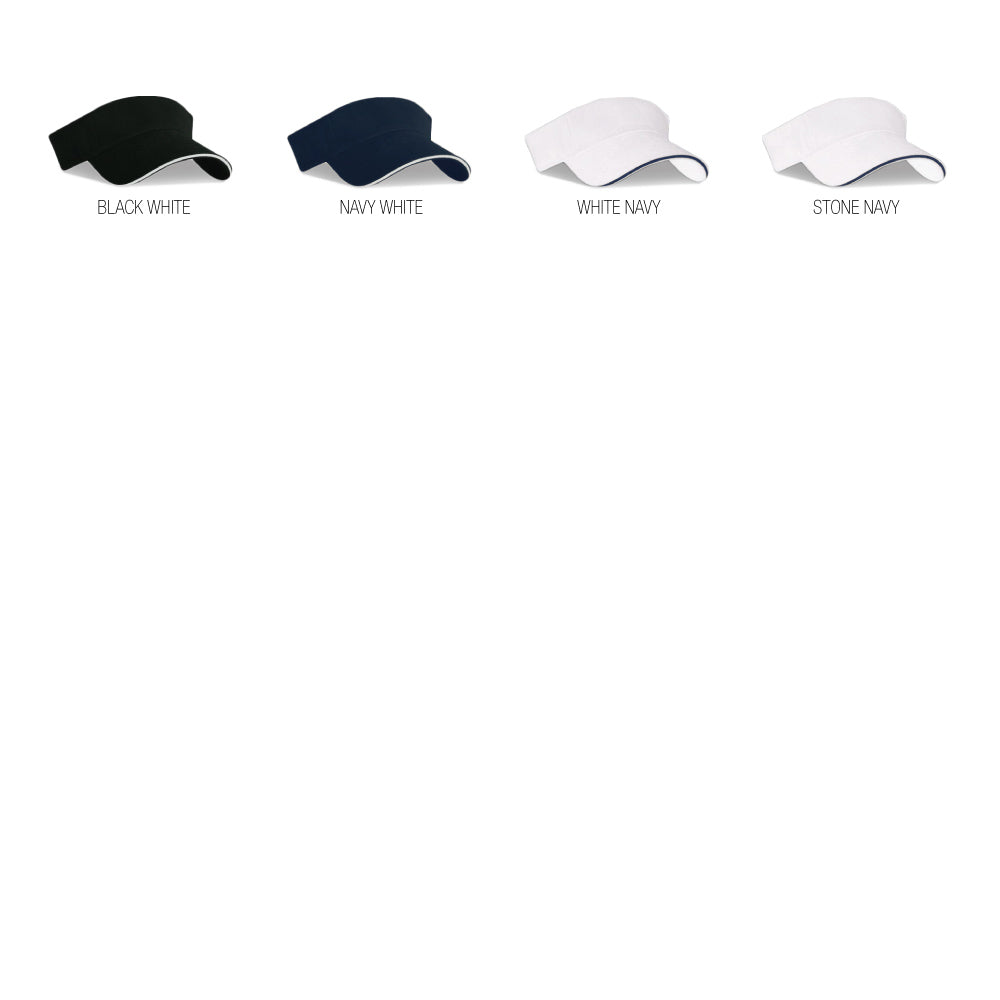 Brushed Cotton Twill Sandwich Visor