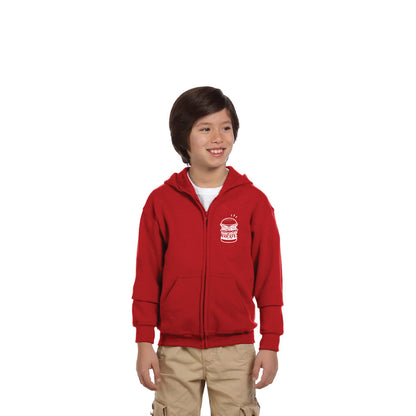 Gildan Heavy Blend™ 50/50 Full-Zip Hooded Sweatshirt Hoodie G186B - Youth