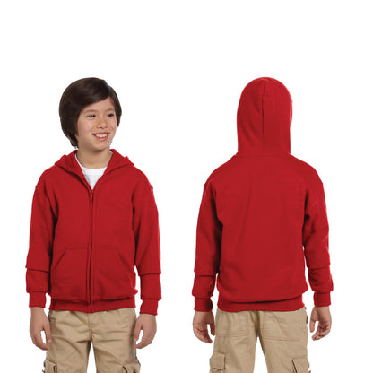 Gildan Heavy Blend™ 50/50 Full-Zip Hooded Sweatshirt Hoodie G186B - Youth