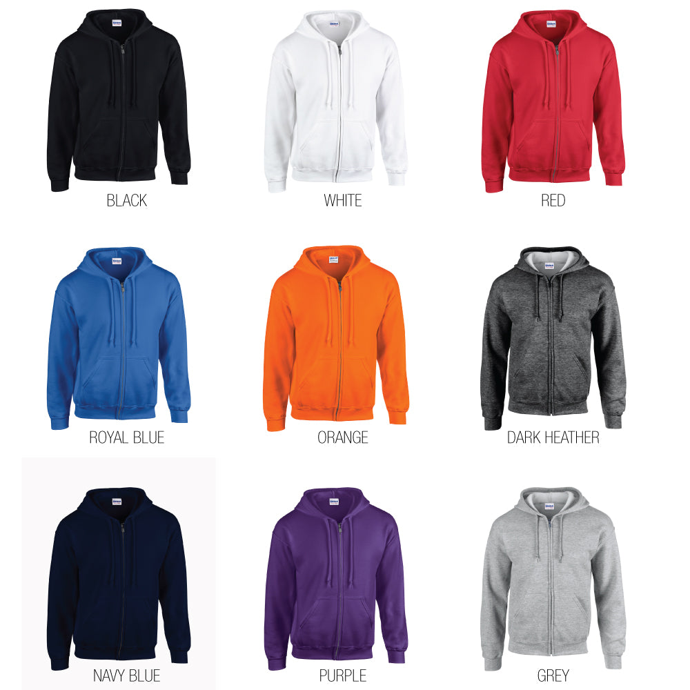 Gildan Heavy Blend™ 50/50 Full-Zip Hooded Sweatshirt Hoodie G186 - Adult