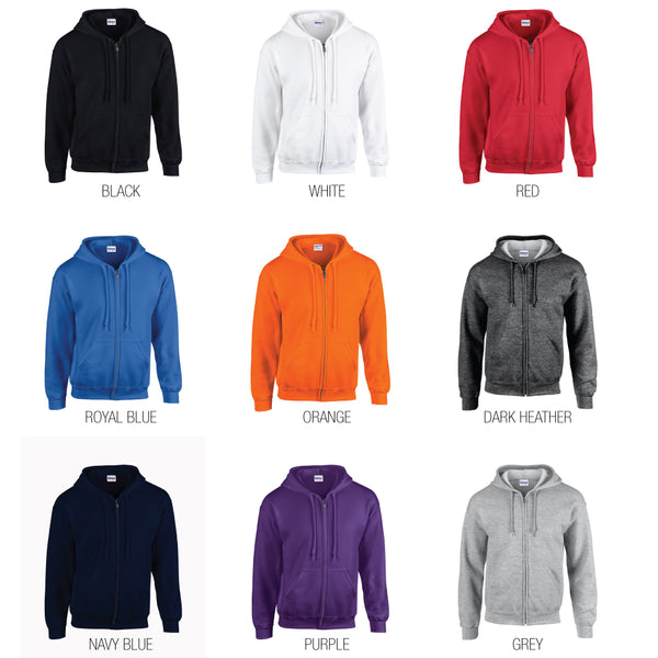 Gildan Heavy Blend™ 50/50 Full-Zip Hooded Sweatshirt Hoodie G186 - Adult