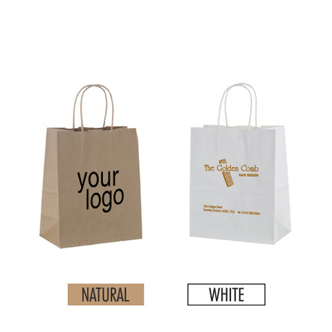 Eco-friendly Paper Bag 8" x 4" x 10" - Item #SKPB_080410