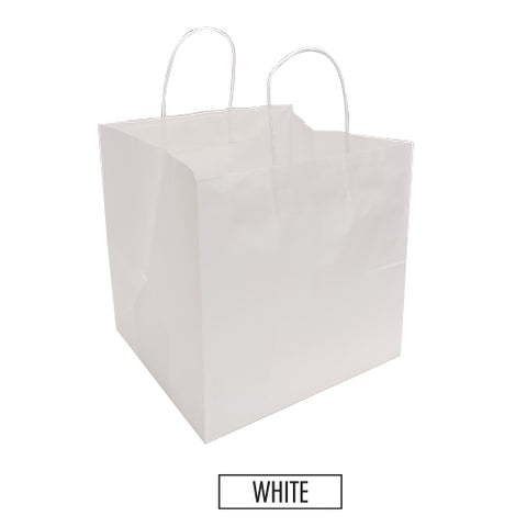 Bulk 250pcs per Box -  Plain/Blank Kraft Paper Bags - Take Out / Bakery Size 10.5"W x 10"D x 10.75"H