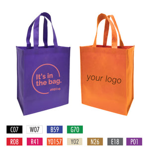 Promotional Non-woven Shopping Bags - Medium 12" x 6" x 14" - 80gsm