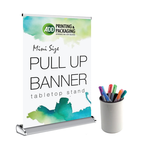 Tabletop Style Pull Up Banner 11.75" x 16"